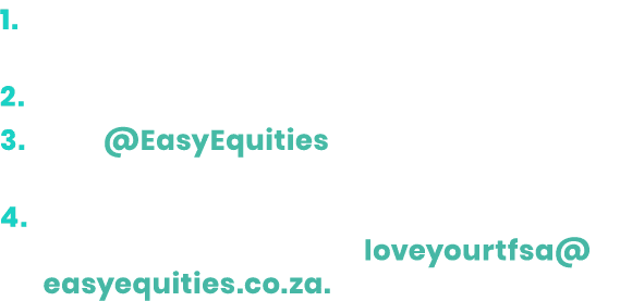 Invest more than R100 in the current financial year in your TFSA  Share your fav ETF and tell us why  Tag  EasyEquiti   